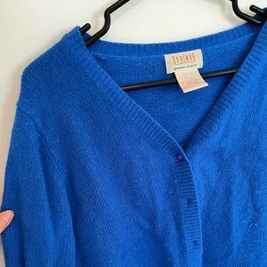 Vintage blue mohair cardigan